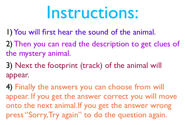 Who Am I Instructions